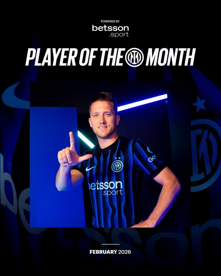 半岛体育APP-出战7场打进2球，泽林斯基当选国米2月最佳球员